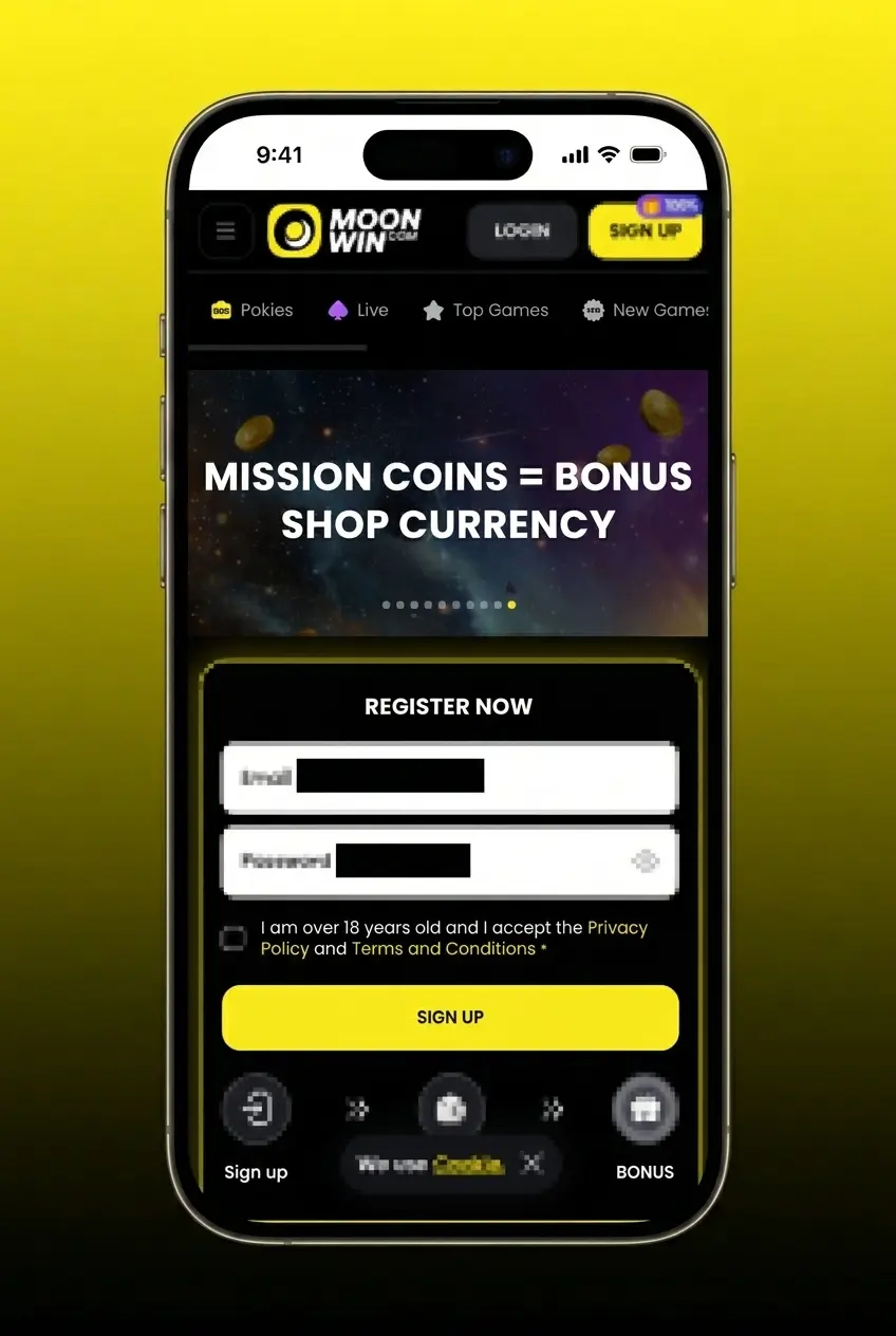 Moonwin app basketball betting interface on iOS and Android showing live markets and in-play odds for Australian users