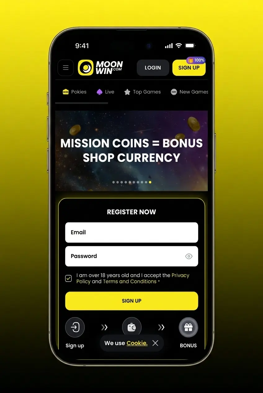 Moonwin app basketball betting interface on iOS and Android with live markets and in-play odds in AUD