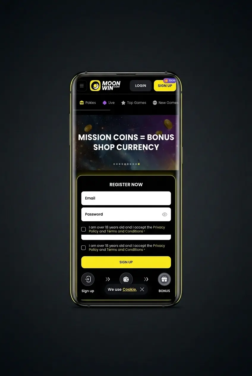 Step-by-step guide on how to place a sports bet on Moonwin, from account login to confirming your wager