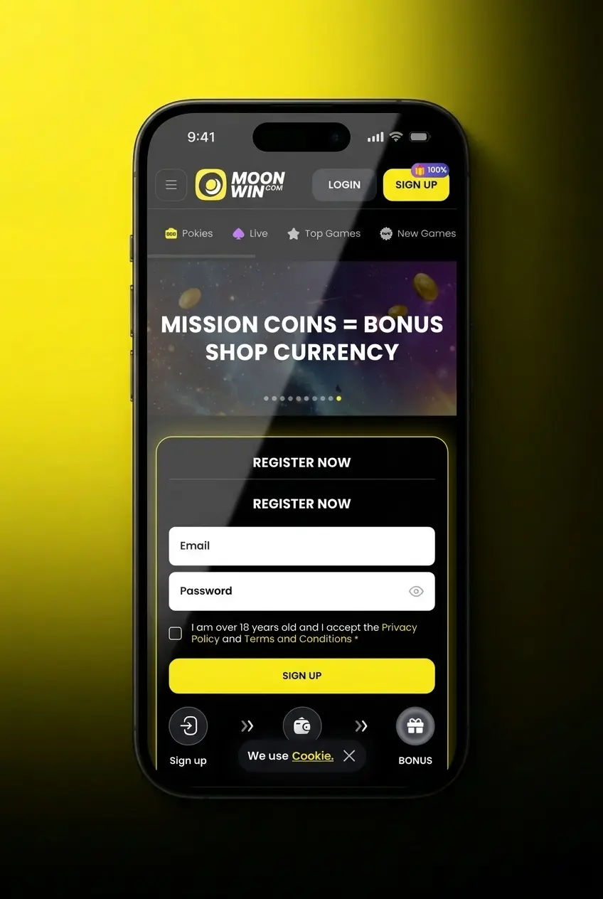Step-by-step guide on how to play live casino games on Moonwin, from registration to placing bets at a live dealer table