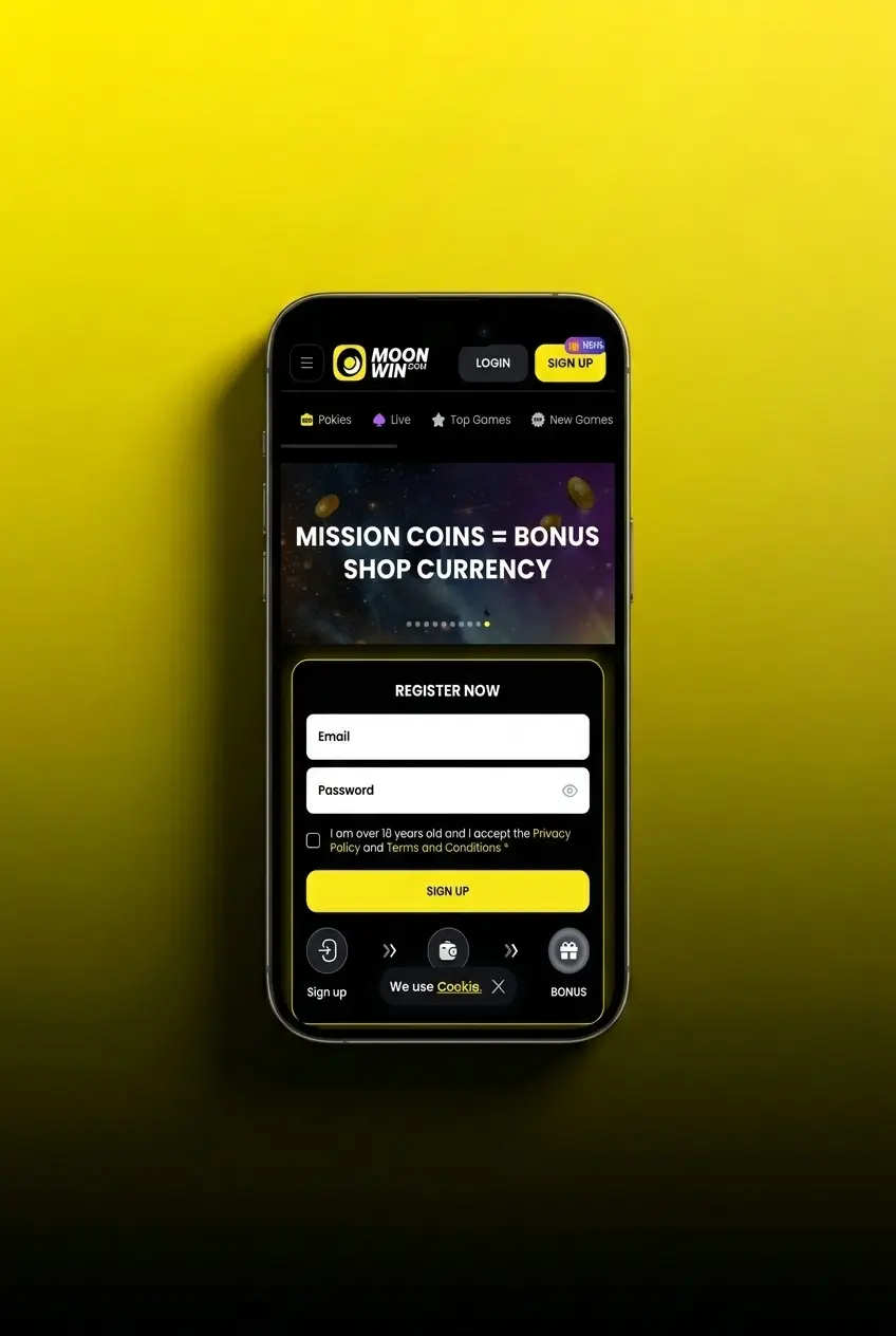 Moonwin cricket betting registration steps guide showing how to start placing bets in five simple steps