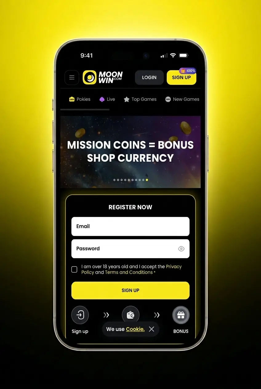 Step-by-step guide on how to bet on football at Moonwin, from registration and deposit to placing your first bet