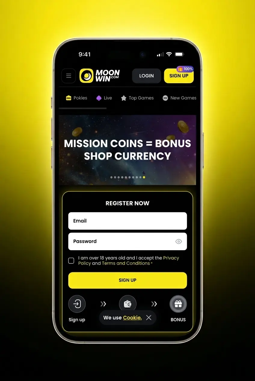 Step-by-step guide on how to bet on football at Moonwin, from registration to placing your first wager